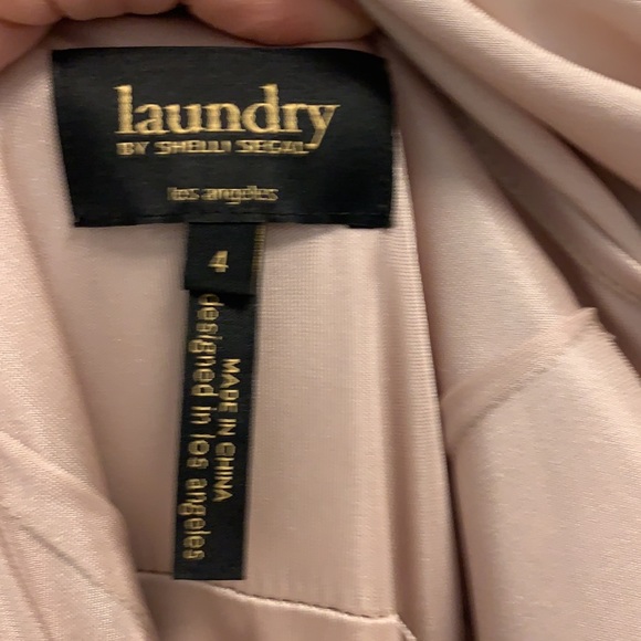 Champagne gown with silver thread sparkle - Picture 6 of 6